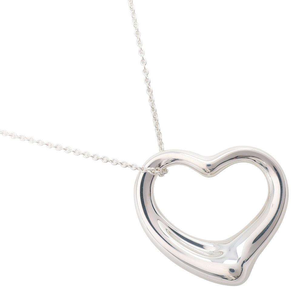 Tiffany Open Heart Large Necklace Silver